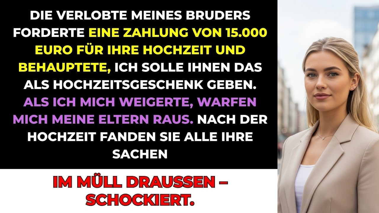 Die Verlobte Meines Bruders Forderte 15 000 Euro Als Hochzeitsgeschenk–Doch Als Ich Mich Weigert