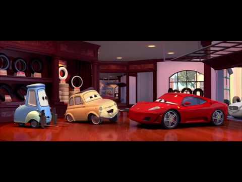Disney Pixar Cars Michael Schumacher Ferrari Scene HD