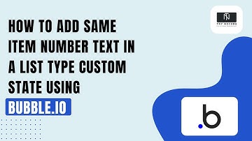 How to add same item number text in a list type custom state using bubble.io