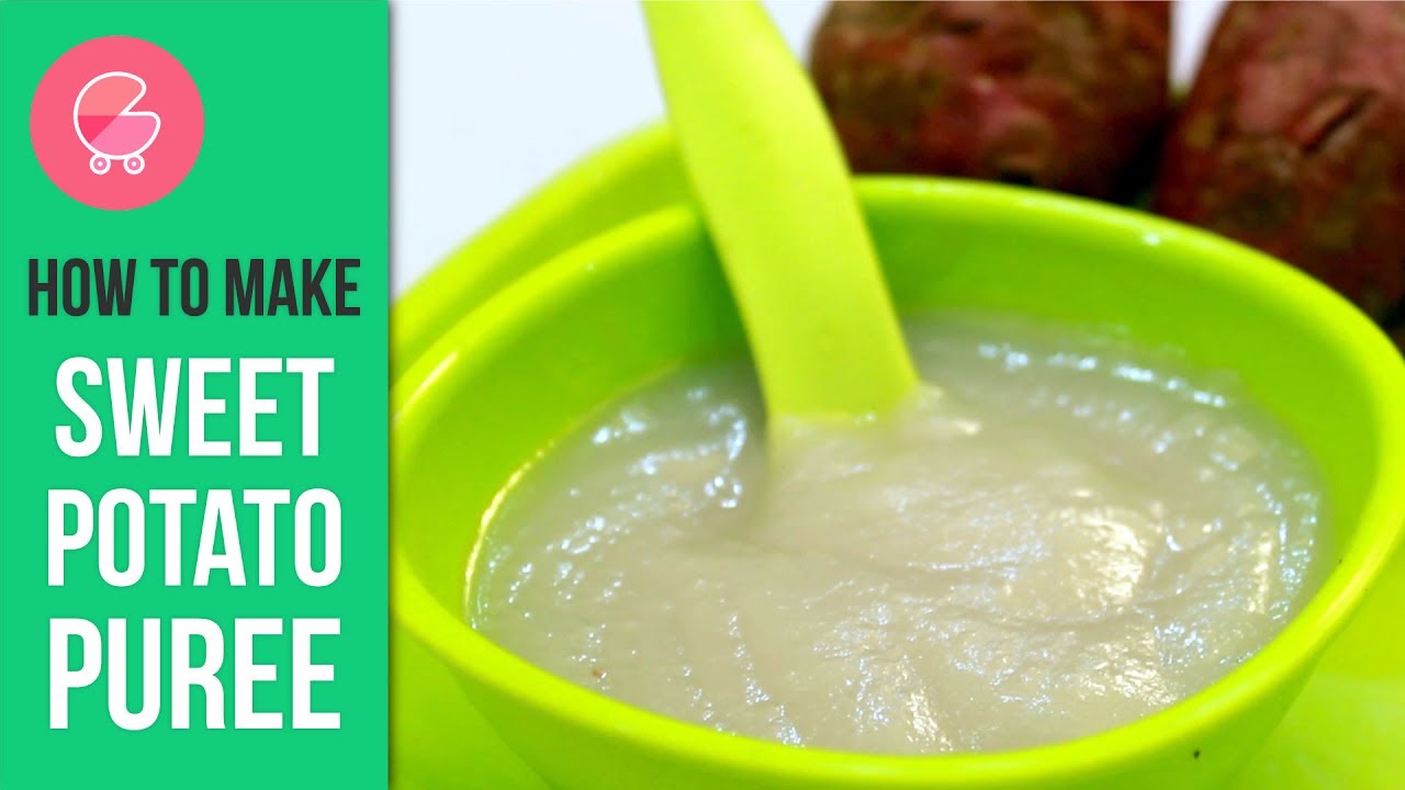 How to make Sweet Potato for babies 1 min puree video Episode 3 YouTube