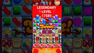 Legendary Level 17585 | How to Beat Hardest Level With Free Booster "UFO", Candy Crush Saga, #shorts screenshot 1