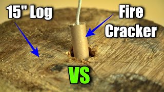 How A Pyro Chops 20 Logs of Wood!