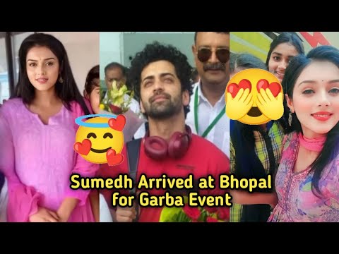 Sumedh Mudgalkar at Garba Event in Bhopal tonight😍//Mallika Singh New pics 🥰 #Sumellika
