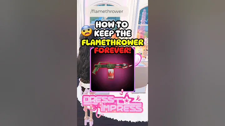 APRIL FOOLS UPDATE HOW TO KEEP THE FLAMETHROWER FOREVER IN DTI #roblox #dti #dresstoimpress #shorts