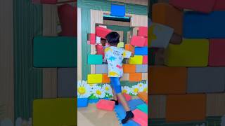One two three start🚦 Mischievous toddler😄 chase him don't let him get away😂 #fyp #shorts #funny