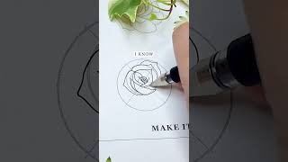 Let's draw a rose using a simple guide, anyone can follow these simple steps