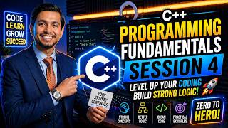 Programming Fundamentals | C++ | Session 4 | Your First Step Into Coding