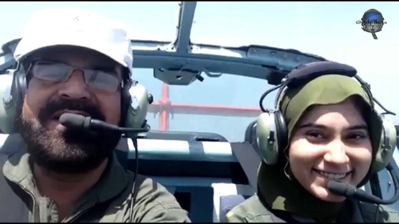 Marium  in Cockpit - 1ST Female Martyr Pilot