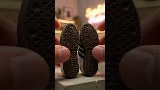 World tiniest Adidas Samba XLG. #adidas #samba #sneakers #asmr #minatures
