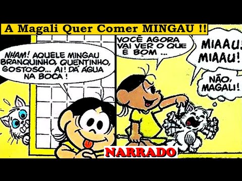 Magali em MINGAU COM CHUVA 🌧 | Gibi Da Turma Da Mônica Narrado | Gibis Infalíveis