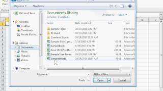 Open a File as Read-Only - Excel 2010