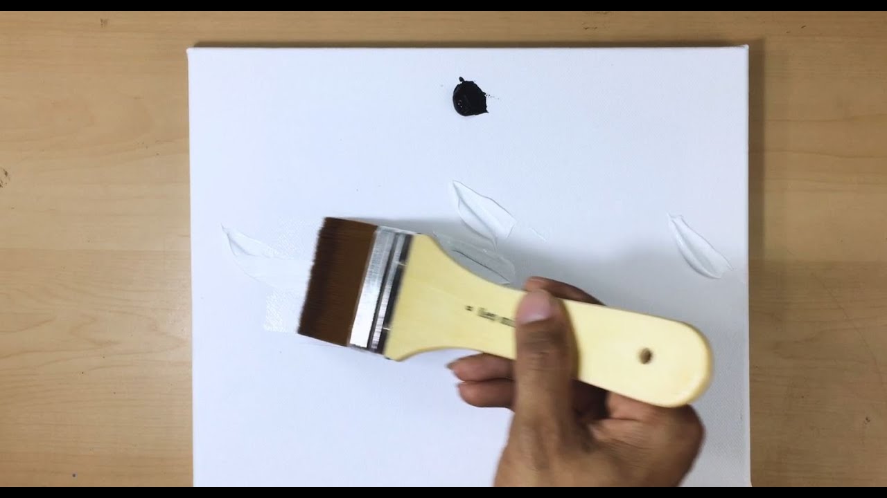 B/W Acrylic Painting Technique | Easy Tutorial Step by Step by JekDrawingTips