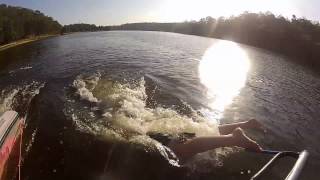 Daniels First Backwards Barefoot Deep Water Start