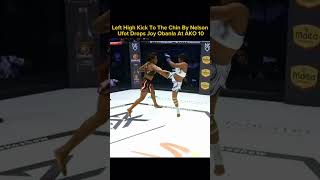 Right High Kick To The Chin By Nelson Ufot Drops Joy Obanla At Ako 10