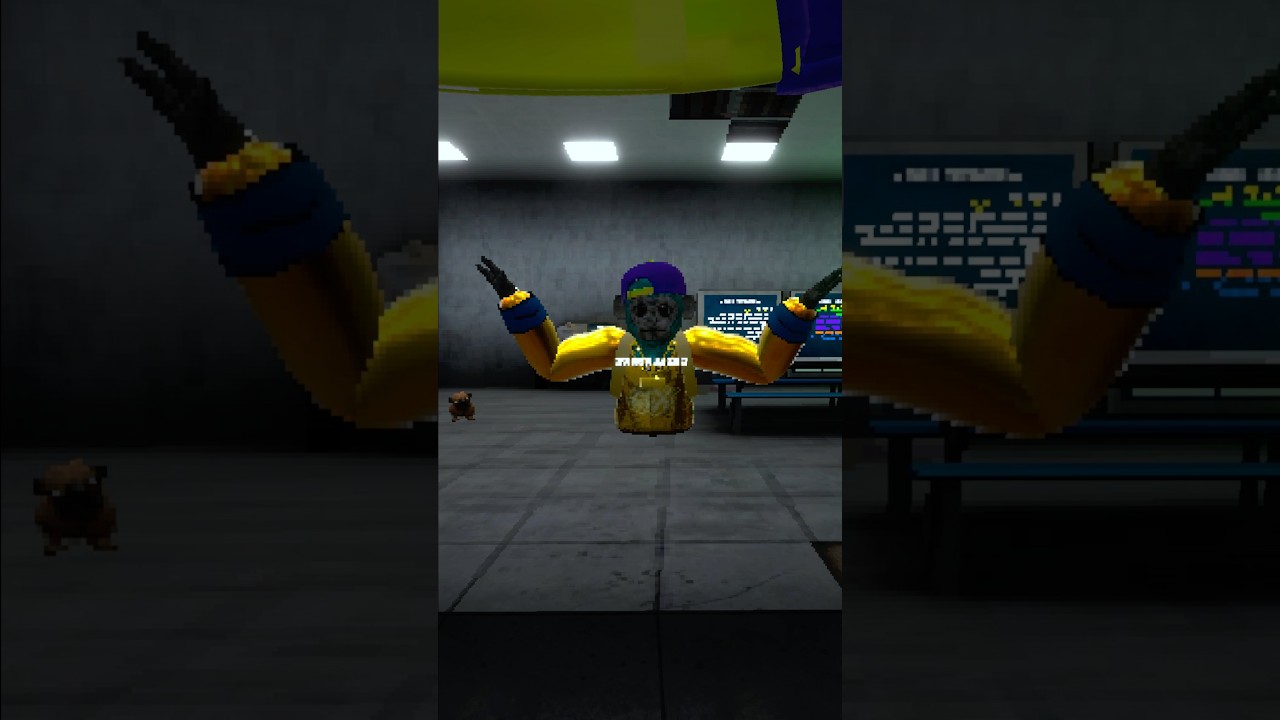 Playing scary baboon... (was terrifying)