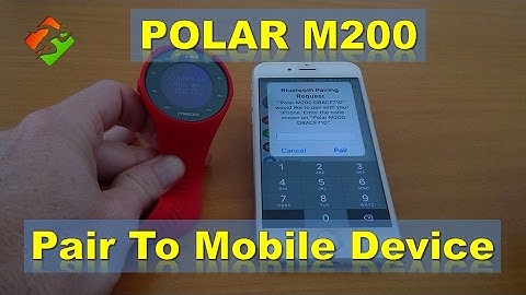 POLAR M200 - Pair To Mobile Device