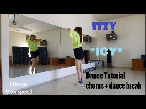 ITZY - “ICY” Dance Tutorial Chorus + Dance Break (Mirrored & Slow)