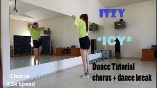 Itzy - Icy Dance Tutorial Chorus Dance Break Mirrored & Slow