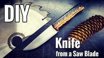 Knife from an old Saw Blade and Epoxy Resin / DIY