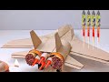 Улучшенный Самолет из Картона 🚀 (4 ракеты и спички) +СO2