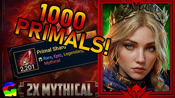 Massive 1000 PRIMAL shard opening for 2x Mythical chance - Raid Shadow Legends