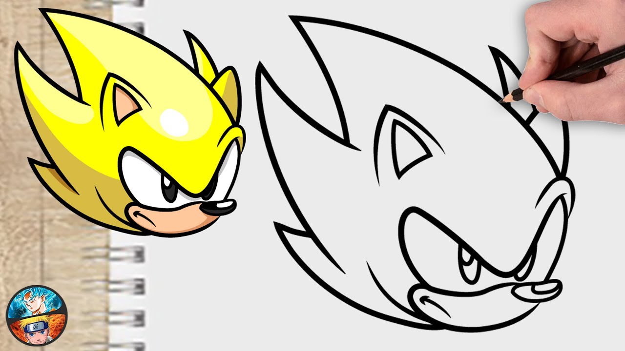 Como DESENHAR o SUPER SONIC (PASSO A PASSO). Vídeo completo no