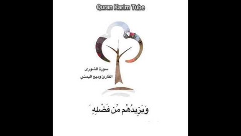 تلاوة من سورة الشورى..📚|القارئ وديع اليمني..