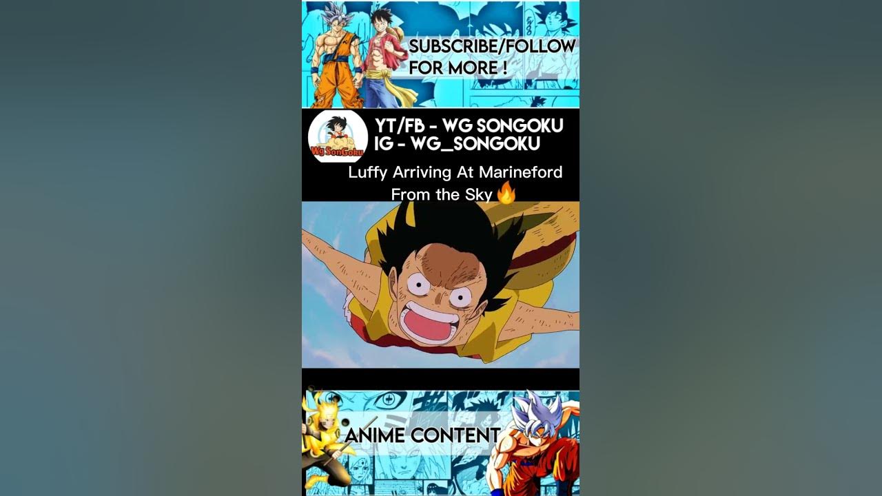 Luffy Arriving At Marineford from the Sky 🔥 || #onepiece #shorts - YouTube
