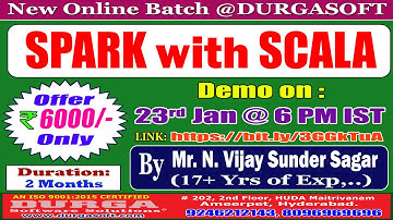 SPARK with SCALA Online Training @ DURGASOFT