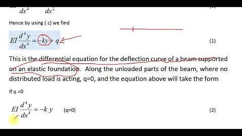 ٣١ مايو ٢٠٢٠ Beam on Elastic Foundation Lecture 1a