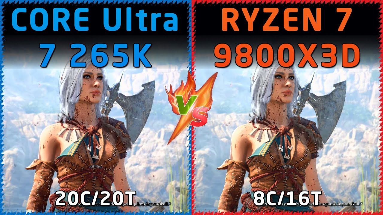 Intel Core Ultra 7 265K vs AMD Ryzen 7 9800X3D - YouTube
