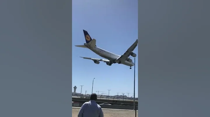 Lufthansa LAX airport landing #lufthansa #lax