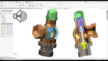 Angle Safety Valve Assembly SolidWorks 2021 Tutorial Part 4!