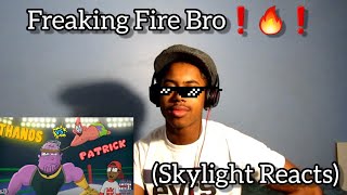 Amazing Battle!!! | Cartoon Beatbox Battles Patrick Vs Thanos (Skylight Reacts)