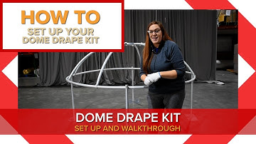 Dome Drape Kit Setup (8 Ft Dome) - Pipe and Drape Tutorial | Canwil textiles