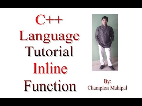 C++ Programming  Language Tutorial 52 Inline Function