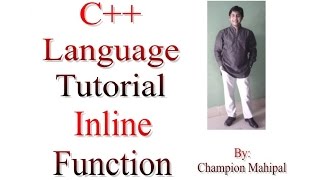 C++ Programming  Language Tutorial 52 Inline Function
