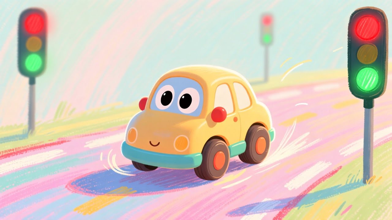Beep Beep Little Car 🚦 | Zoom Zoom Toddler Song || Nursery Rhyme || Kids Poem