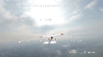 ☁️ 1400m Above the Clouds! FPV Chase Cinematic | E-flite Slow Ultra Stick | DJI O4 Pro 4K 🎥✈️