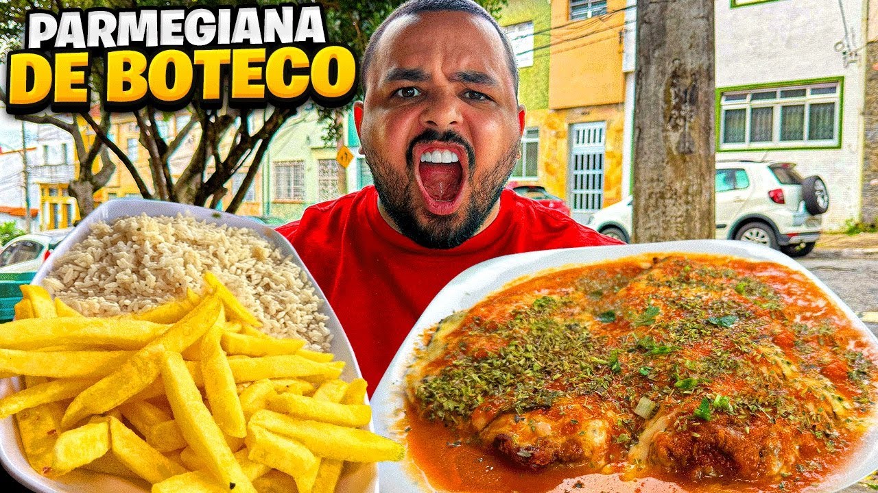 COMI  UMA PARMEGIANA QUEIJUDA! *Tinha até de tilápia 