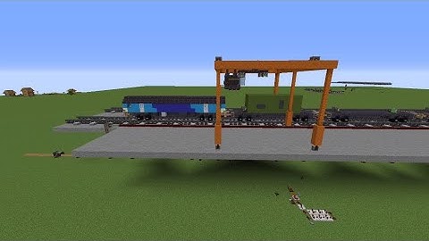 Minecraft Create Mod - Container train crane