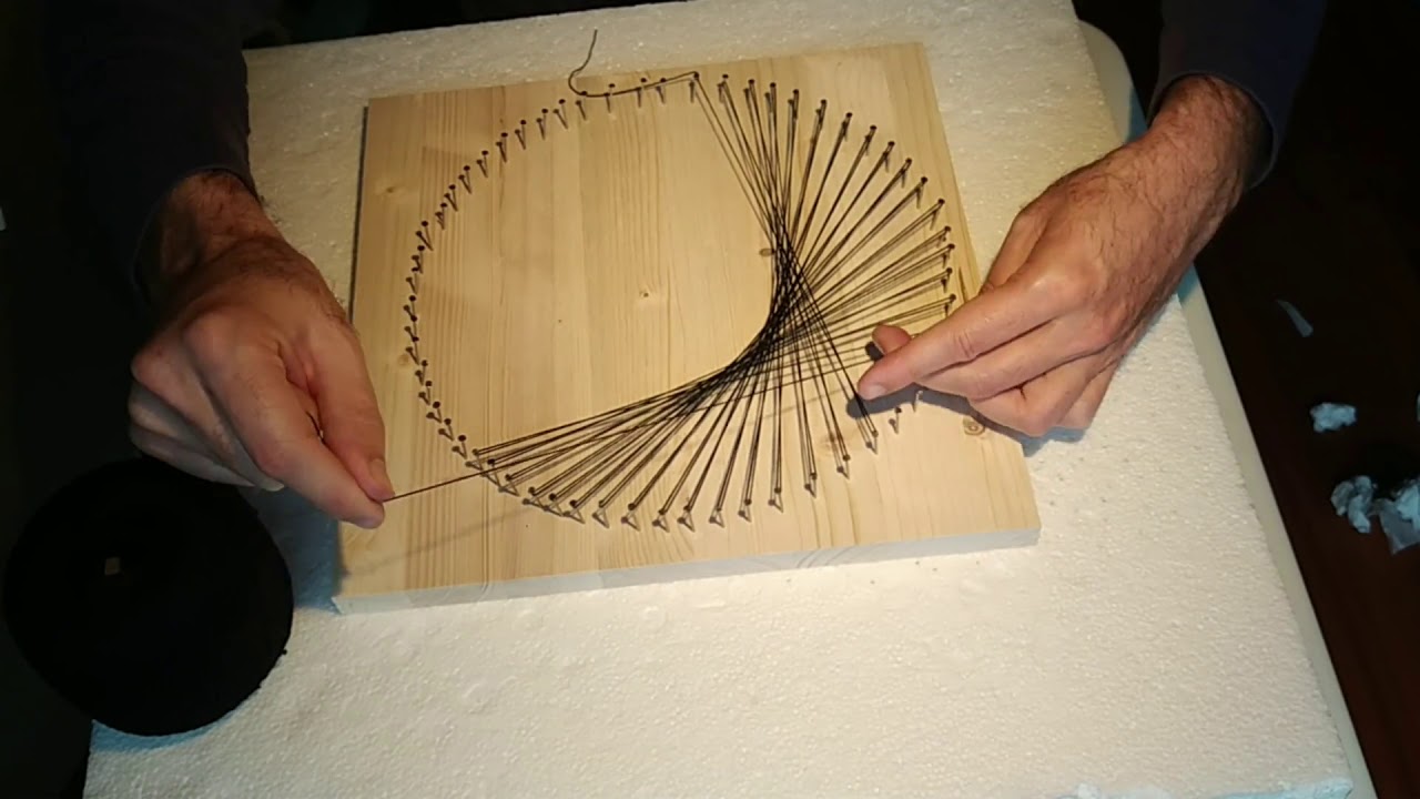 STRING ART oggi Riccardo ci spiega come costruire un cerchio con la tecnica della string art