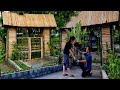 New life of a single mother happily working together every day  completing the gate ly tieu an