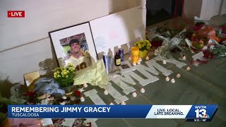 University of Alabama students mourn the loss of Jimmy Gracey