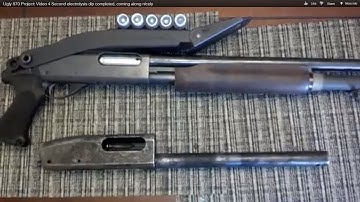 Ugly 870 Project: Video 4 Second electrolysis dip completed, coming along nicely