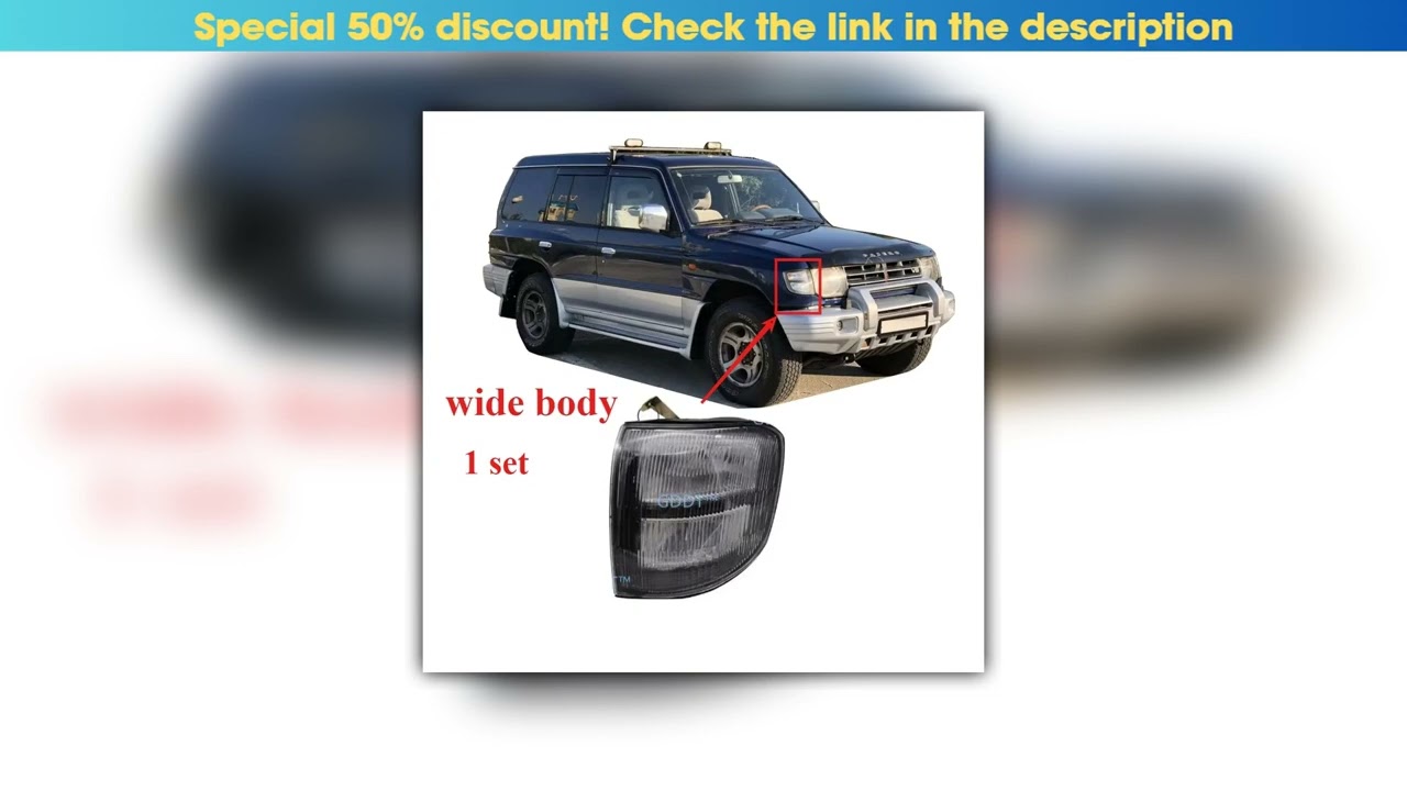 Get 2 Pieces Wide Body Front Corner Lamp For Pajero V33 Head Lamp For Montero SFX V40 Turning Signa
