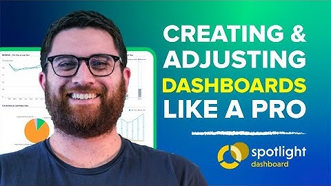 How to Create and Adjust a DASHBOARD using Spotlight Dashboards