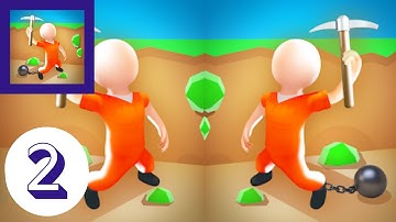 Dig And Run: Prison Escape Walkthrough Gameplay Tutorial Part 2 || For Android and iOS