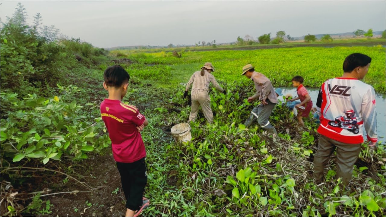 Go and watch the villagers catch fish at the Choam Ta Heng Dam.@SokleangFamilylife