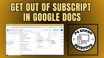 How to Get Out of Subscript in Google Docs